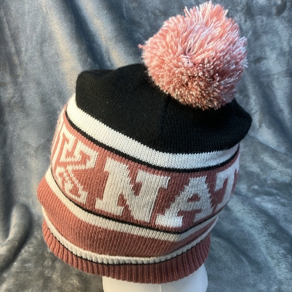 Pink Nation Knit Hat with Pom - Picture 7 of 10